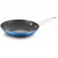 nice price pressed hammered effect frying pan with marble coating