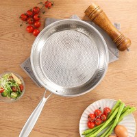 Hot sale non-stick cookware stainless steel frying pan with aluminum encapsulated bottom