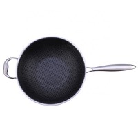 New stainless steel 316 non-stick honeycomb frying pan with handle