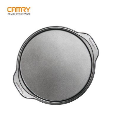 Carbon steel non-stick pizza tray pan