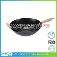 35cm non-stick carbon steel wok